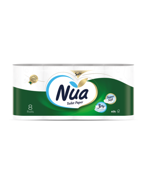 Hîrtie igienică 3 str. 8 role, 18,2 m NUA
